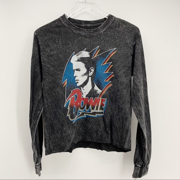 NWT True Vintage Long Sleeve Bowie T-Shirt Size XS - Picture 4 of 8